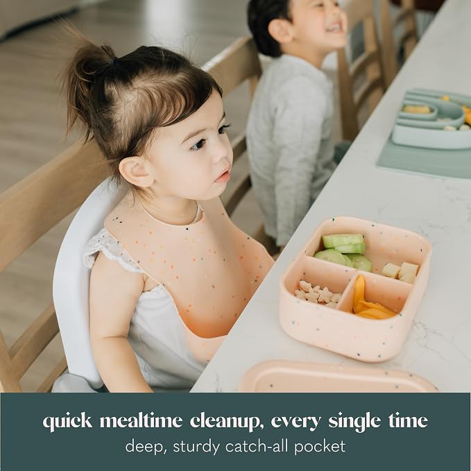 Silicone Bib Set of 2, Waterproof, - Image 5