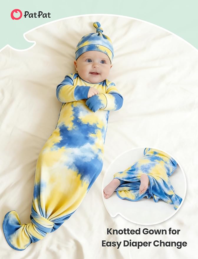 PATPAT Baby Sleeper Gown with Hat - Image 4