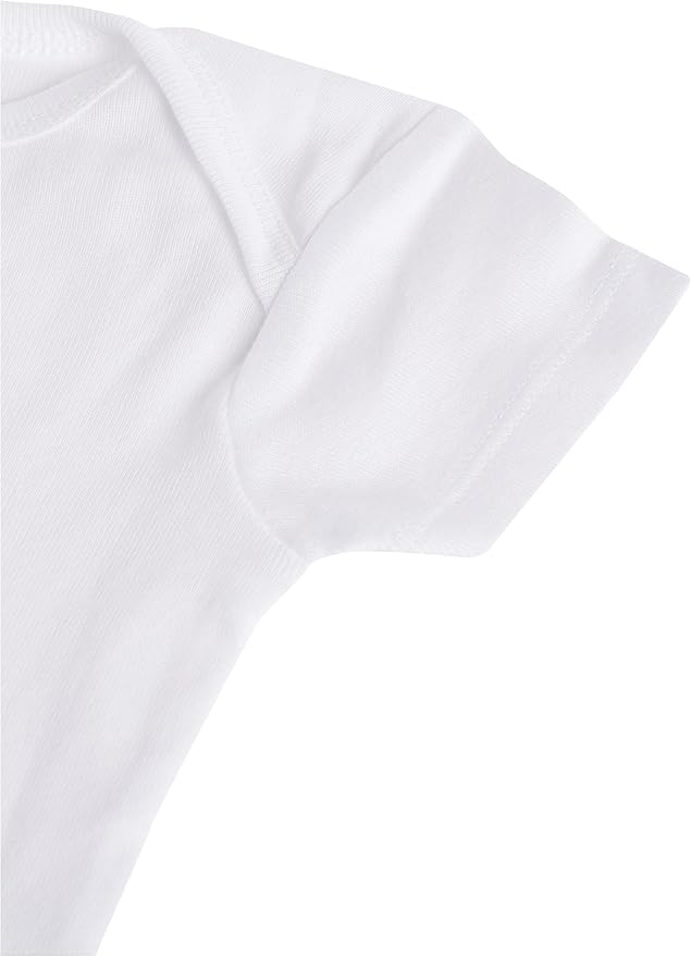 Gerber Baby Girls 5-Pack Short Sleeve Variety Onesies Bodysuits - Image 4