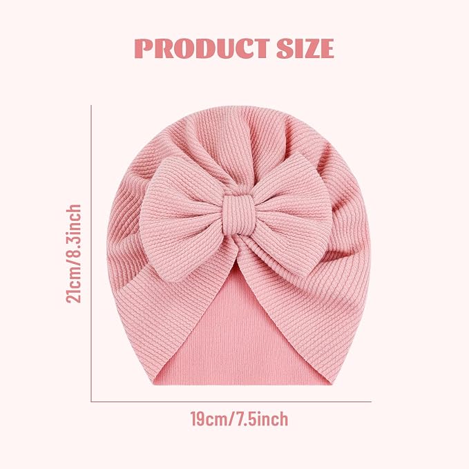 Cinaci 4 Pieces Baby Girls Turban Hats - Image 2