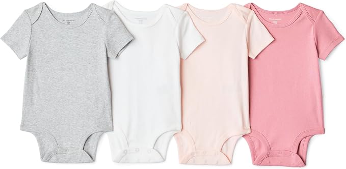 Amazon Essentials Unisex Babies' Short-Sleeve Bodysuits by AmazonEssentials