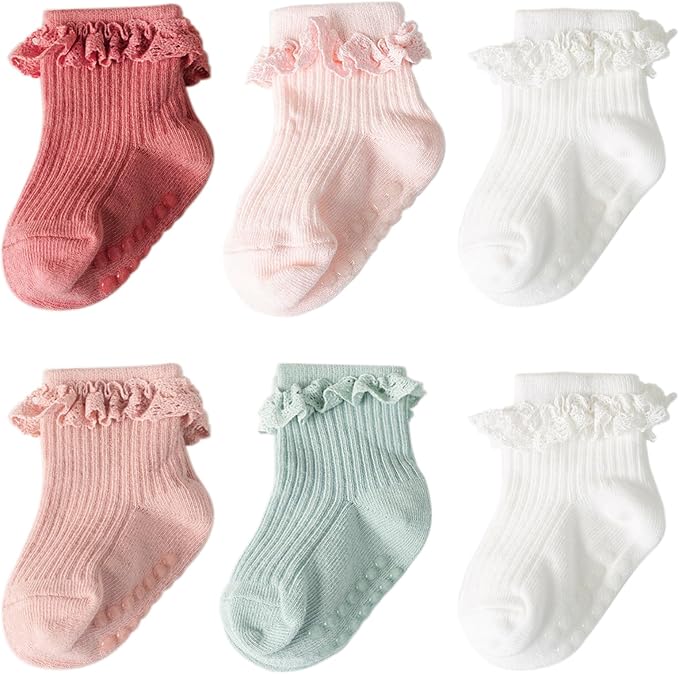 DRESHOW BQUBO Baby Girls Toddler Anti Slip Socks by DRESHOW