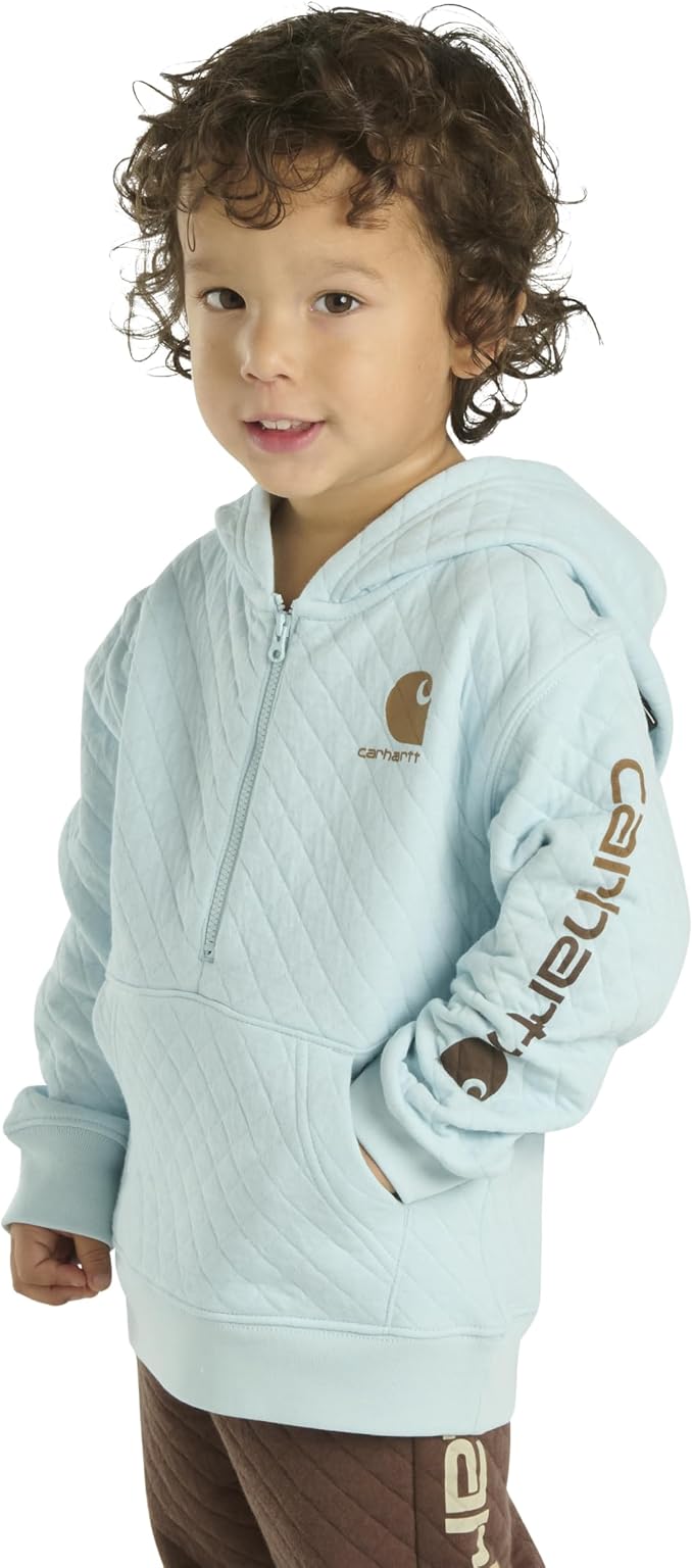 Carhartt Kid's CA6273 Long-Sleeve Half-Zip Sweatshirt - Image 3