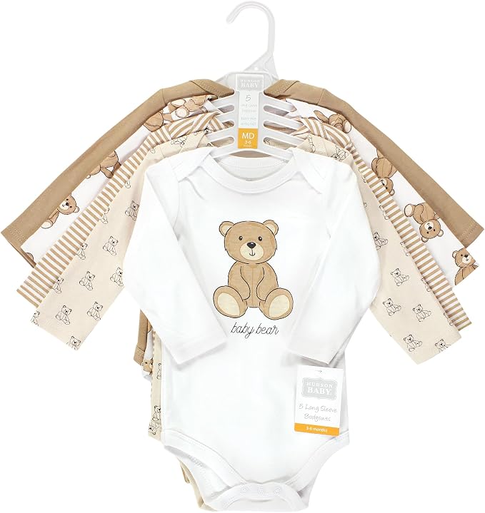 Hudson Baby Unisex Baby Cotton Bodysuits - Image 2