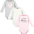 Hudson Baby Baby Girls' Cotton Long-sleeve Bodysuits 3-pack by HudsonBaby