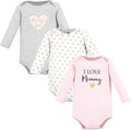Hudson Baby Baby Girls' Cotton Long-sleeve Bodysuits 3-pack by HudsonBaby