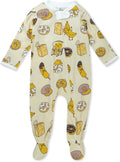 HonestBaby Baby Boys' Sleep & Play Footed One-piece Pajama Sleeper 100% Organic by HonestBaby