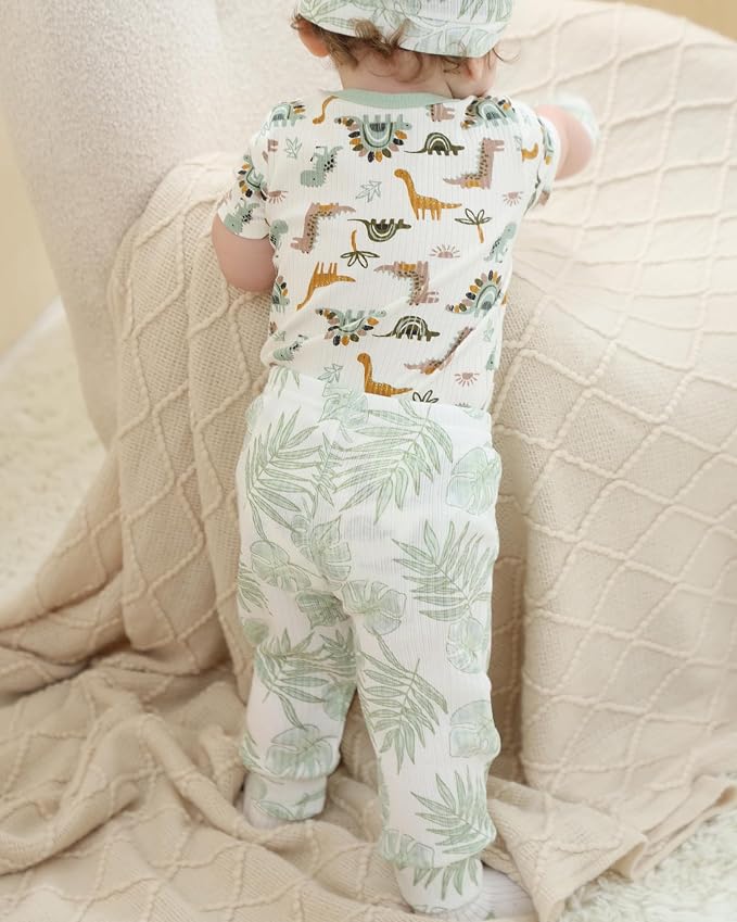 Baby Bodysuits Ribbed Mix Summer Newborn Boy Girl Clothes 5-pack | Multiple - Image 3