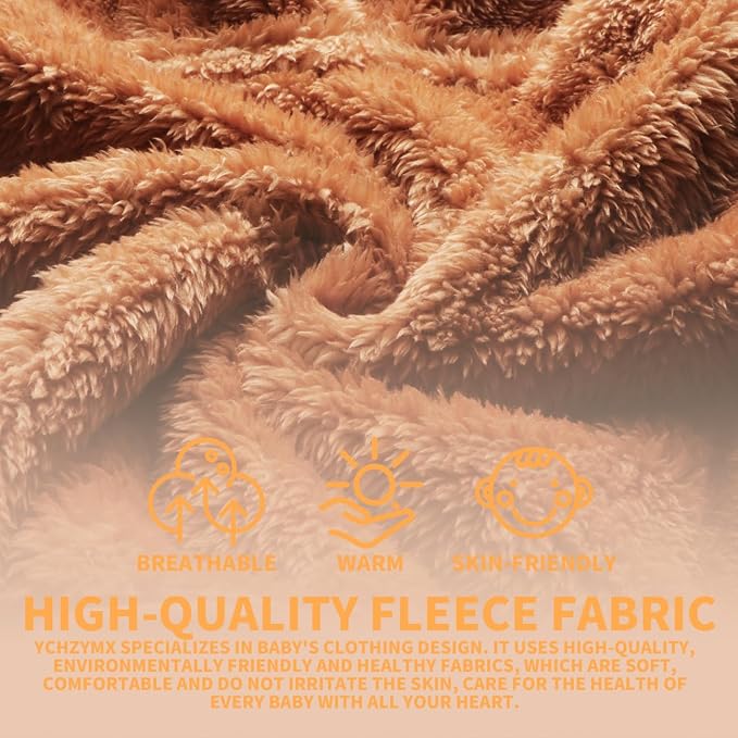 Baby Girl Winter Warm Fleece Jacket Toddler Boy Sherpa Infant Sweater Coat | - Image 6
