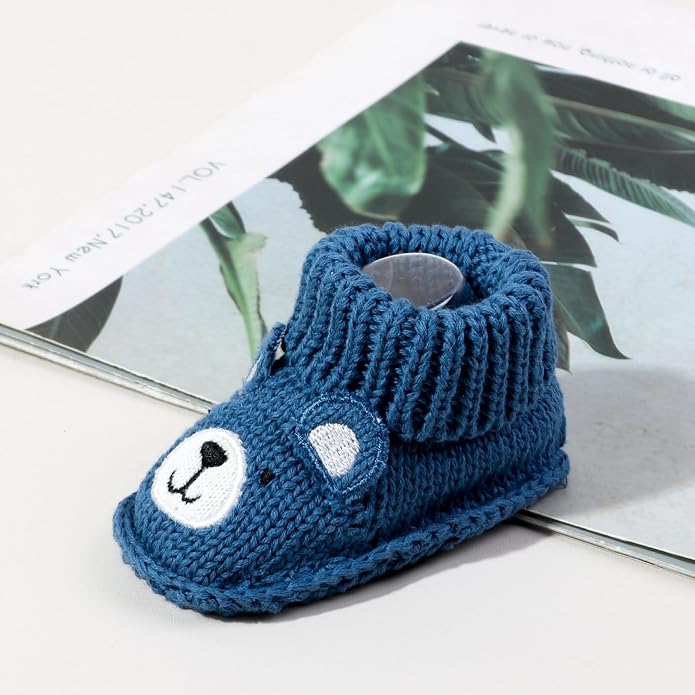 Infant Baby Boys Girls Knitted Booties Soft Cute First Walking Socks Shoes | - Image 5