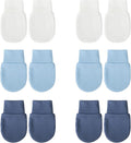 BQUBO 6 Pairs Newborn Baby Boys Girls Mittens 0-6 Months Unisex-Baby Infant by DRESHOW