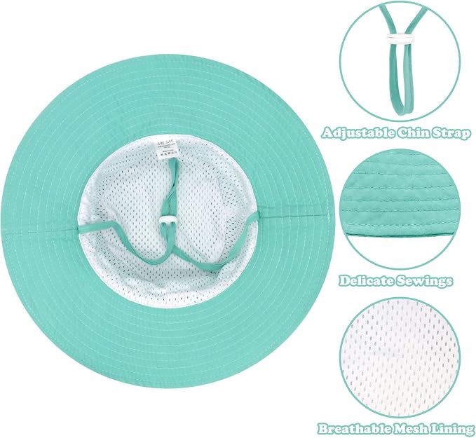 Sarfel Baby Sun Hat Summer Baby Boy Hats UPF 50+ Sun Protection Toddler Hat - Image 2