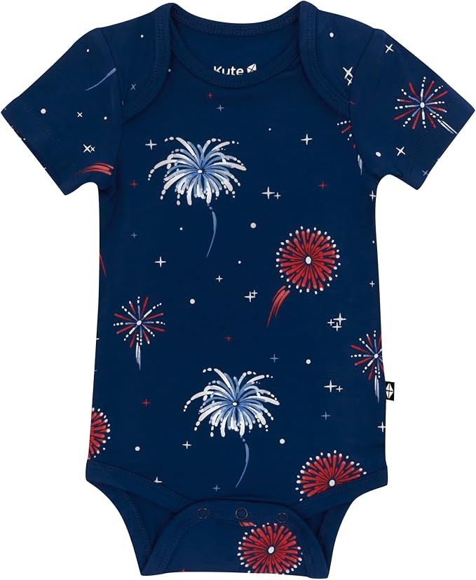 KYTE BABY Short Sleeve Baby Bodysuit, Buttery Soft Rayon Made From Bamboo by KYTEBABY