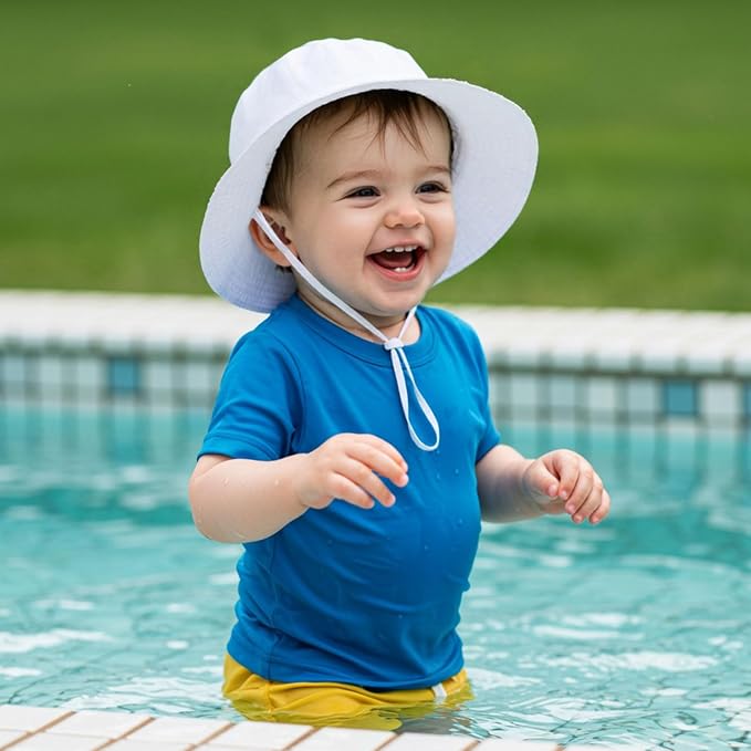 Durio UPF 50+ Baby Sun Hat Wide Brim Toddler Bucket Hats - Image 5