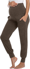 AMPOSH Women's Maternity Pants Stretchy Lounge Workout Pants Casual Loose Comfy Pregnancy Joggers with Pockets