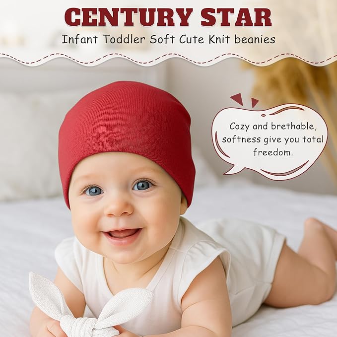 Century Star Baby Beanie Hats Newborn Infant Toddler Beanies - Image 5