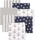 Little Treasure Hudson Baby Cotton Poly Flannel Receiving Blankets Multipack by HudsonBaby