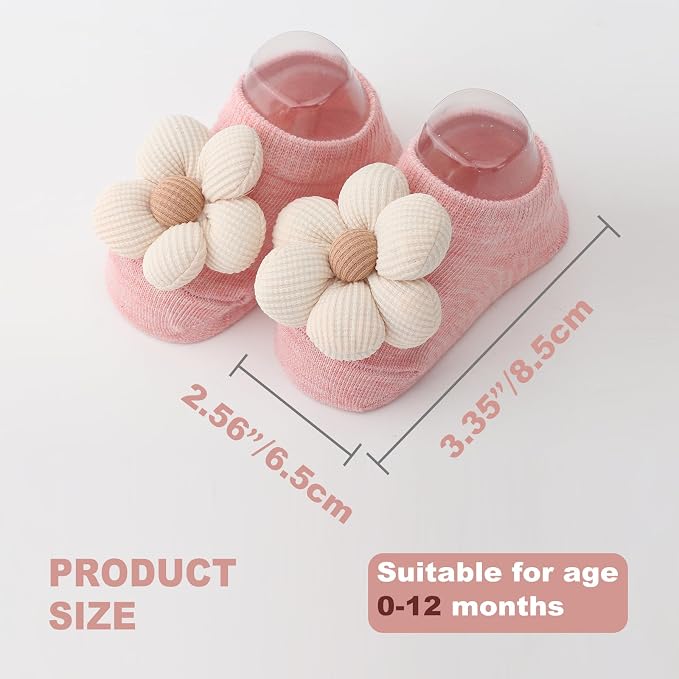DRESHOW BQUBO Baby Girls Toddler Anti Slip Socks - Image 7