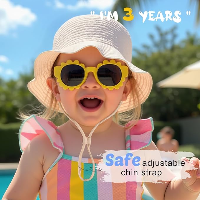 Muslin Baby Sun Hat Sun Protection Baby Toddler Bucket Hats - Image 5