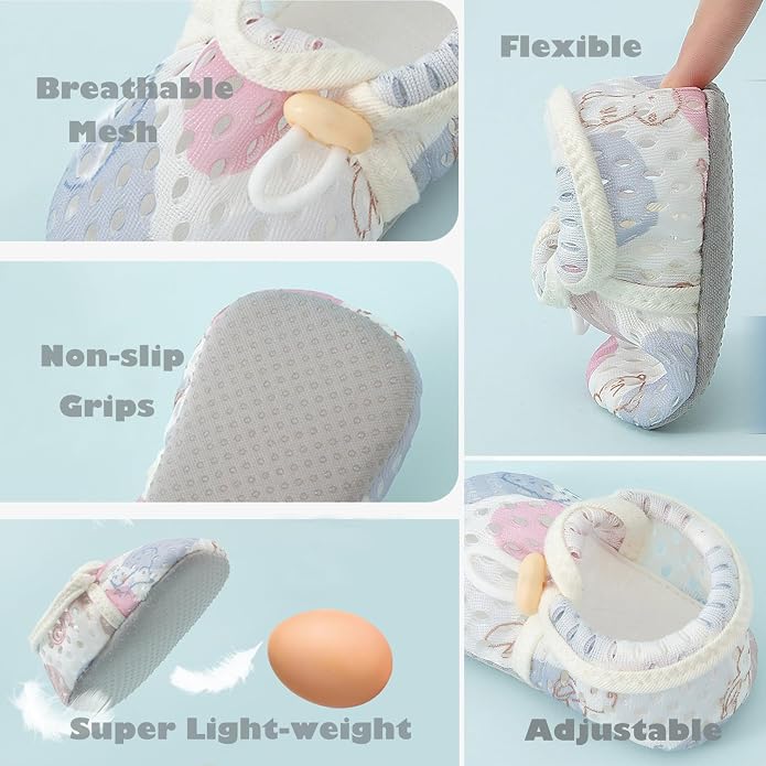 Baby Booties Toddler Cozy First Walking Boots Stay-on Soft Cozy Cotton Non-Slip - Image 4