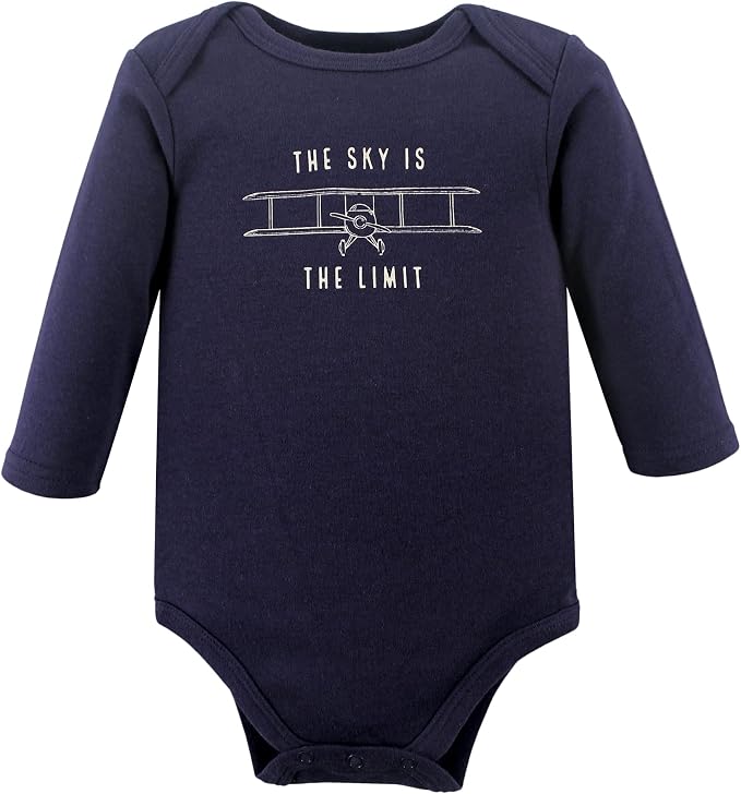 Hudson Baby baby-boys Cotton Long-sleeve Bodysuits 3-pack - Image 5