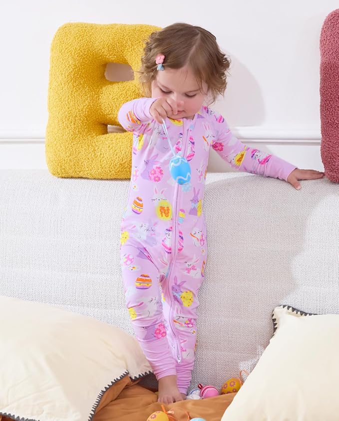 babee Reshinee Viscose Derived from Bamboo Baby Footie Pajamas Convertible - Image 6