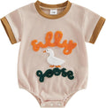 Newborn Baby Boy Girl Summer Clothes Funny Print Sweatshirt Romper Oversized by Lucikamy