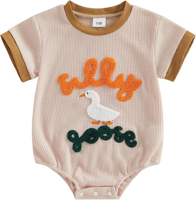 Newborn Baby Boy Girl Summer Clothes Funny Print Sweatshirt Romper Oversized by Lucikamy