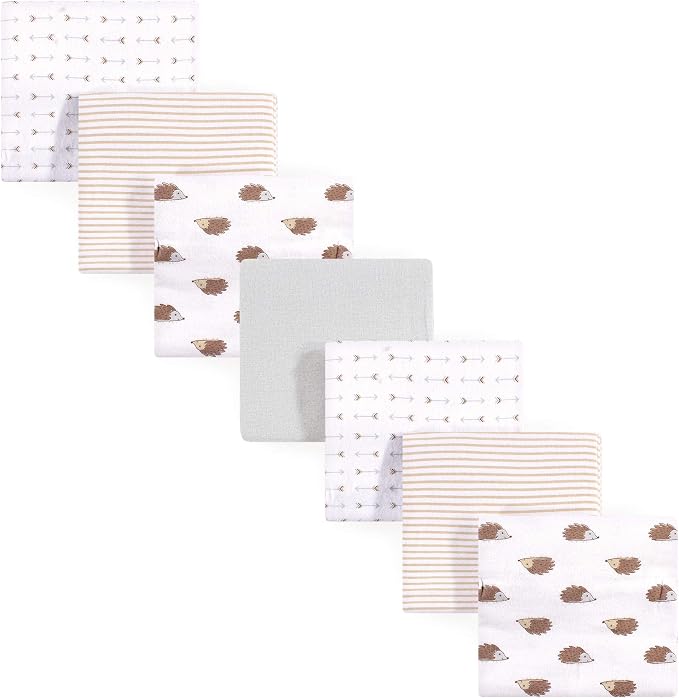 Hudson Baby Unisex Baby Cotton Flannel Receiving Blankets Bundle, One Size by HudsonBaby