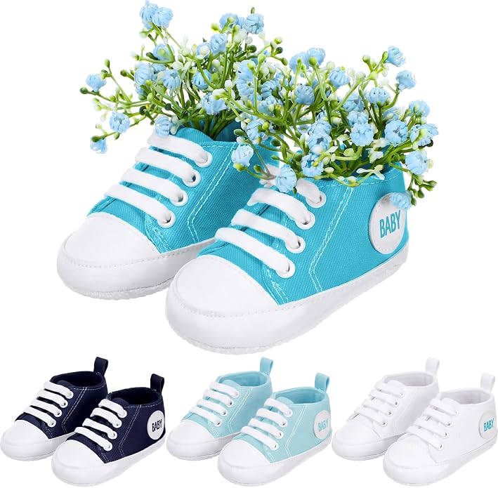 Glitopper 4 Set Baby Shower Table Decorations Booties Bulk by Glitopper