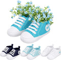 Glitopper 4 Set Baby Shower Table Decorations Booties Bulk by Glitopper