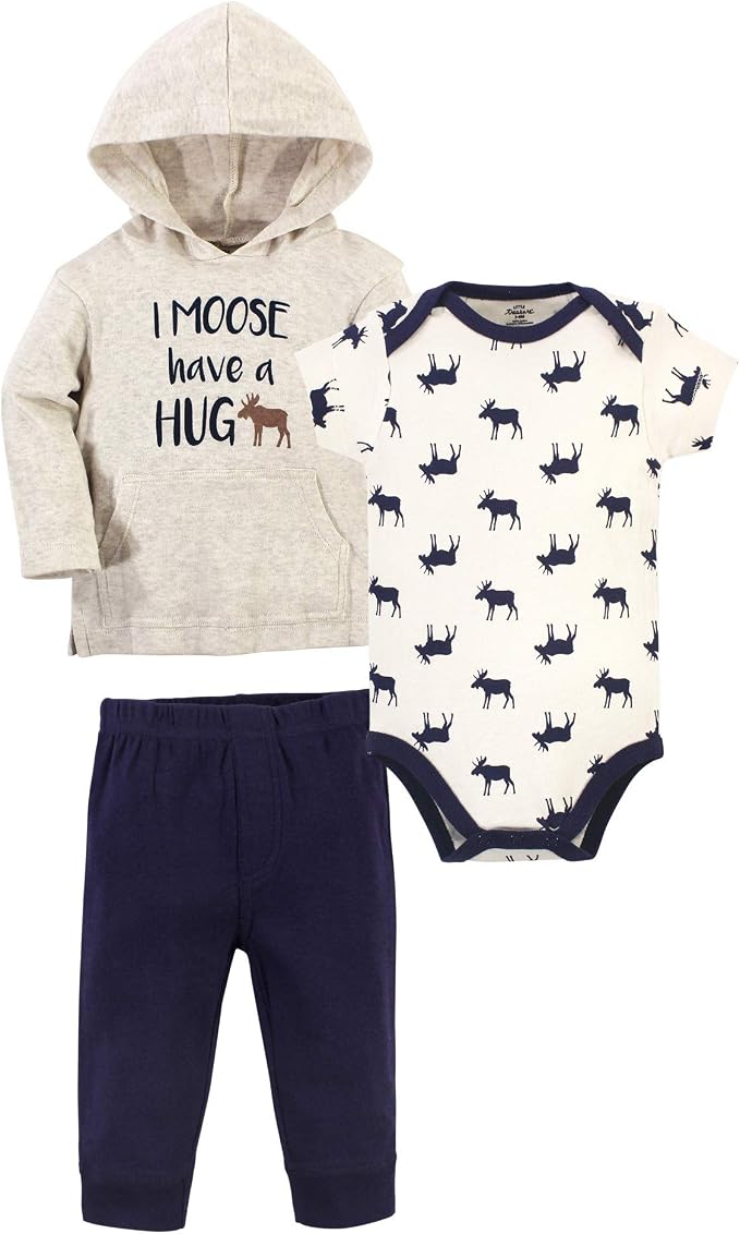 Little Treasure Baby Hoodie, Bodysuit Or Tee Top, and Pant Set - Image 2