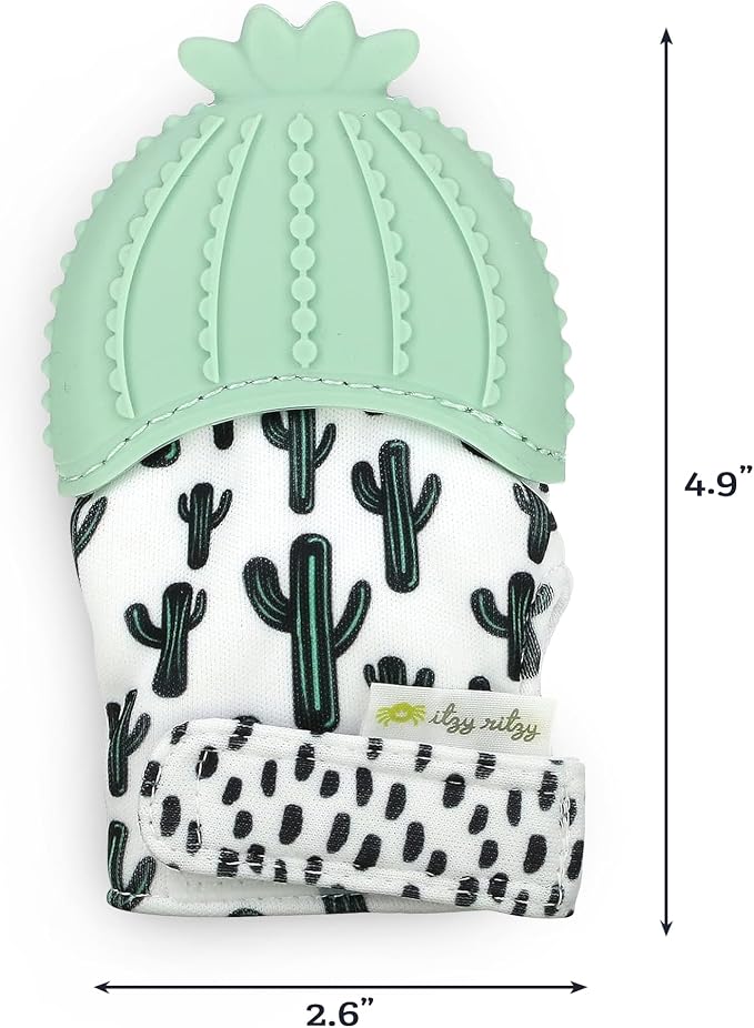 Itzy Ritzy Silicone Teething Mitt, Soothing Infant Teething Mitten - Image 4
