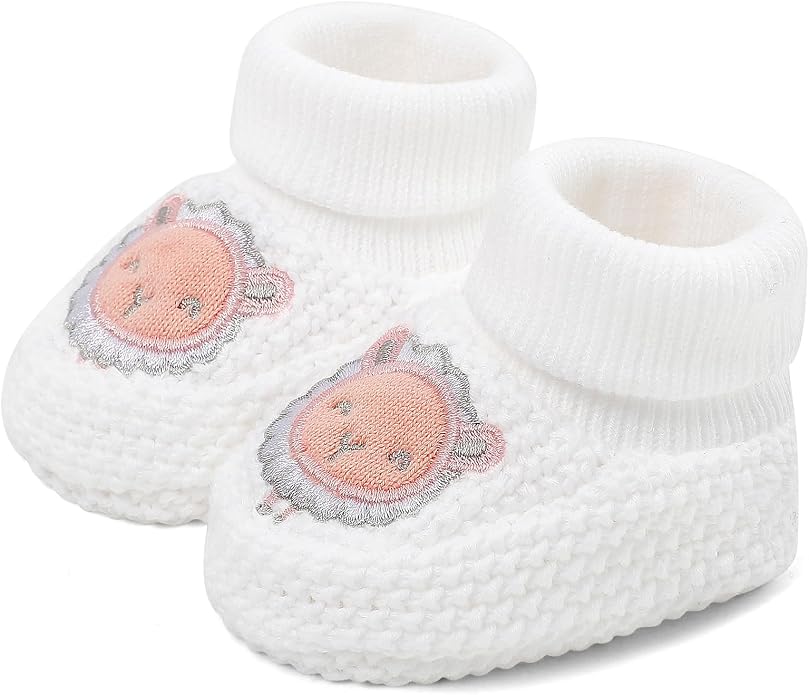 Newborn Shoes Knit Soft Baby Sock Booties - Image 3