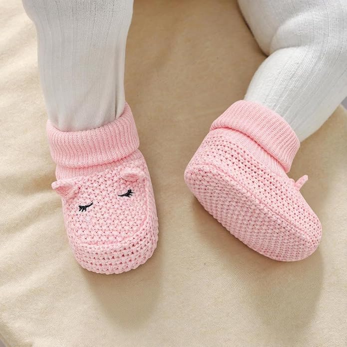Newborn Shoes Knit Soft Baby Sock Booties - Image 2