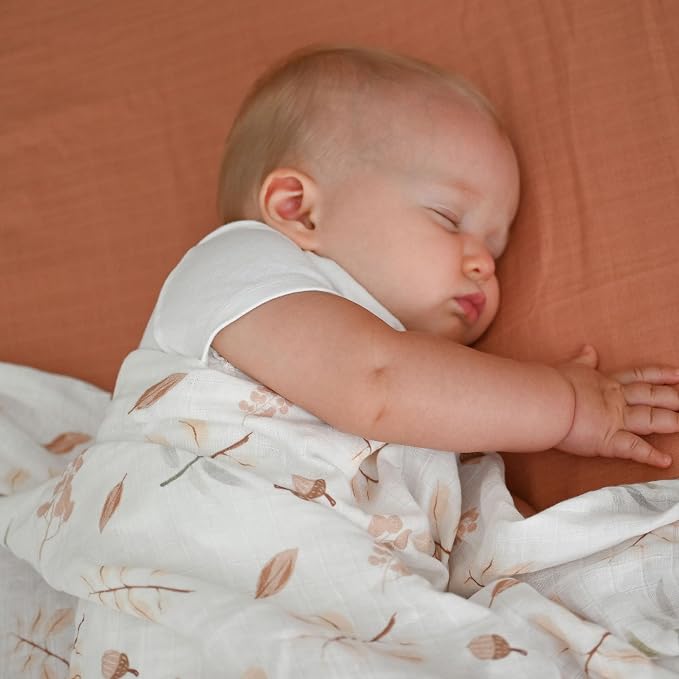 POMISO Muslin Swaddle Blankets for Boys & Girls, Newborn Receiving Blankets - Image 5