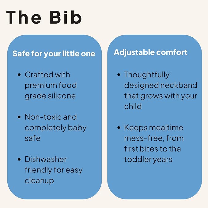 Kaya Silicone Baby Bib Pack of 2, BPA-Free Waterproof Food Catcher, Adjustable - Image 9