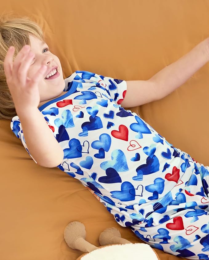 babee Reshinee Bamboo Viscose Toddler Boys Pajamas Set, Short Sleeve Kids - Image 7