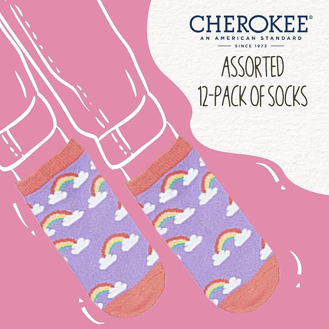 Cherokee Baby Girls' 12 Pack Shorty Ankle Socks - Image 2