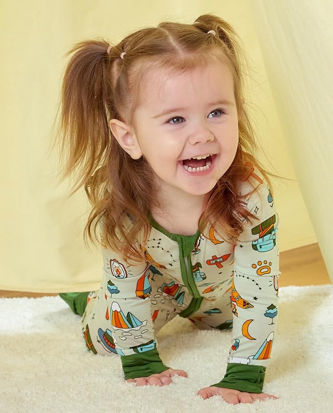 babee Reshinee Bamboo Viscose Baby Footie Pajama, Zipper Sleeper Boys Girls - Image 2