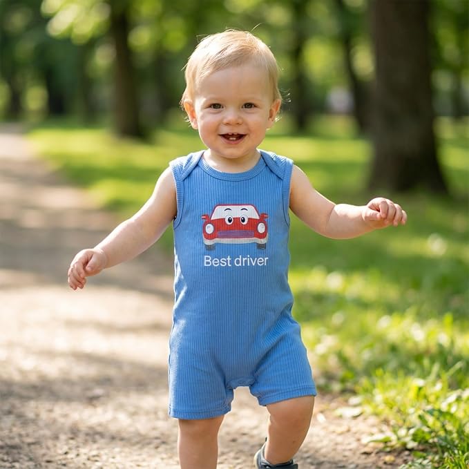Baby Boys Romper Cotton Summer Infant Baby Boy Clothes | Short Sleeve Baby Boy - Image 3