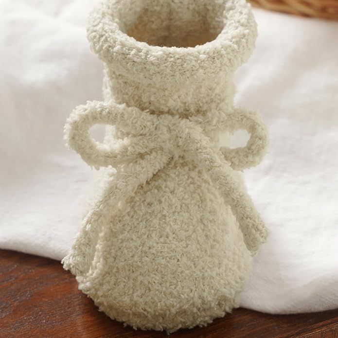 LAWKUL Cotton Baby Booties Newborn Fleece Shoes Sock - Image 6