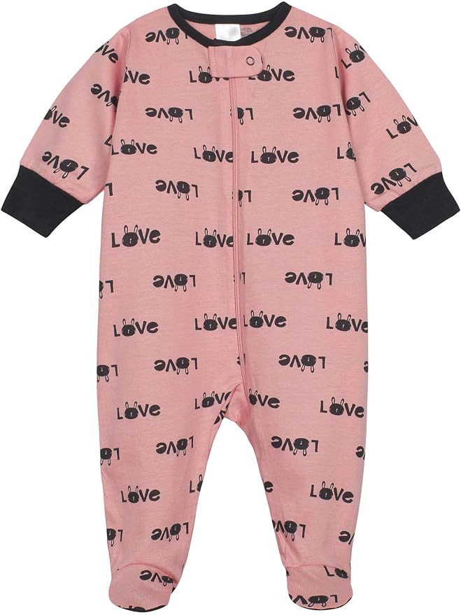 Onesies Brand Baby Girls 4-Pack Sleep 'N Play Footies Multi Pack - Image 3