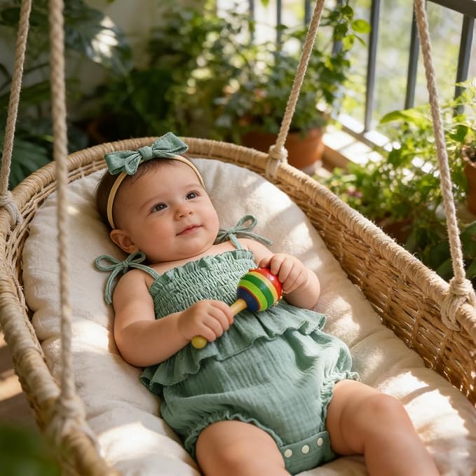 Baby Girl Romper Ruffle Newborn Girl Bodysuit Jumpsuit Baby Girl Clothes Outfit - Image 5