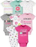 Onesies Brand Baby Girls' 8-pack Short Sleeve Mix & Match Bodysuits by OnesiesBrand