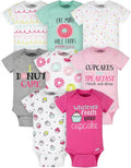 Onesies Brand Baby Girls' 8-pack Short Sleeve Mix & Match Bodysuits by OnesiesBrand
