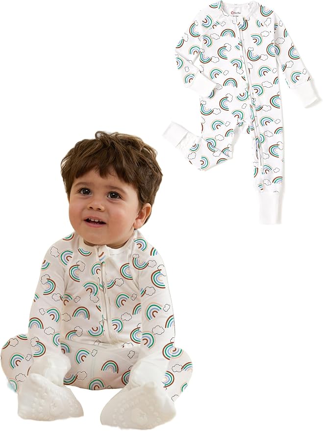 PATPAT Organic Cotton Baby Footie Pajamas by PATPAT