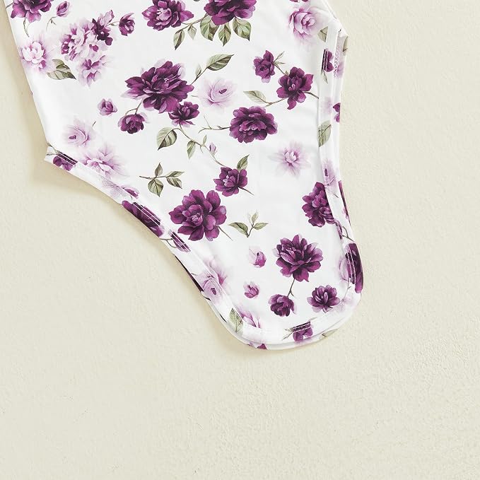 Newborn Baby Girl Floral Sleep Gown Headband Sleepwear Outfit - Image 6