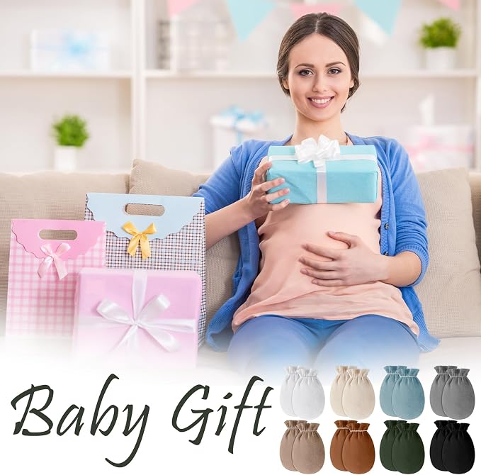 Cuffbow 16 Pairs Baby Mittens for Newborn Baby Boys Girls Infant Toddler - Image 4