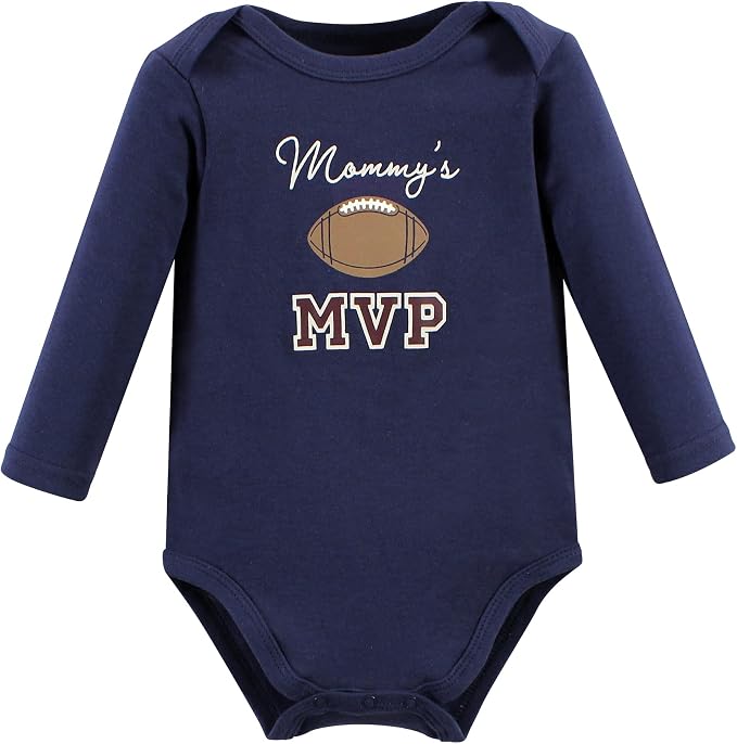 Hudson Baby baby-boys Cotton Long-sleeve Bodysuits 3-pack - Image 5